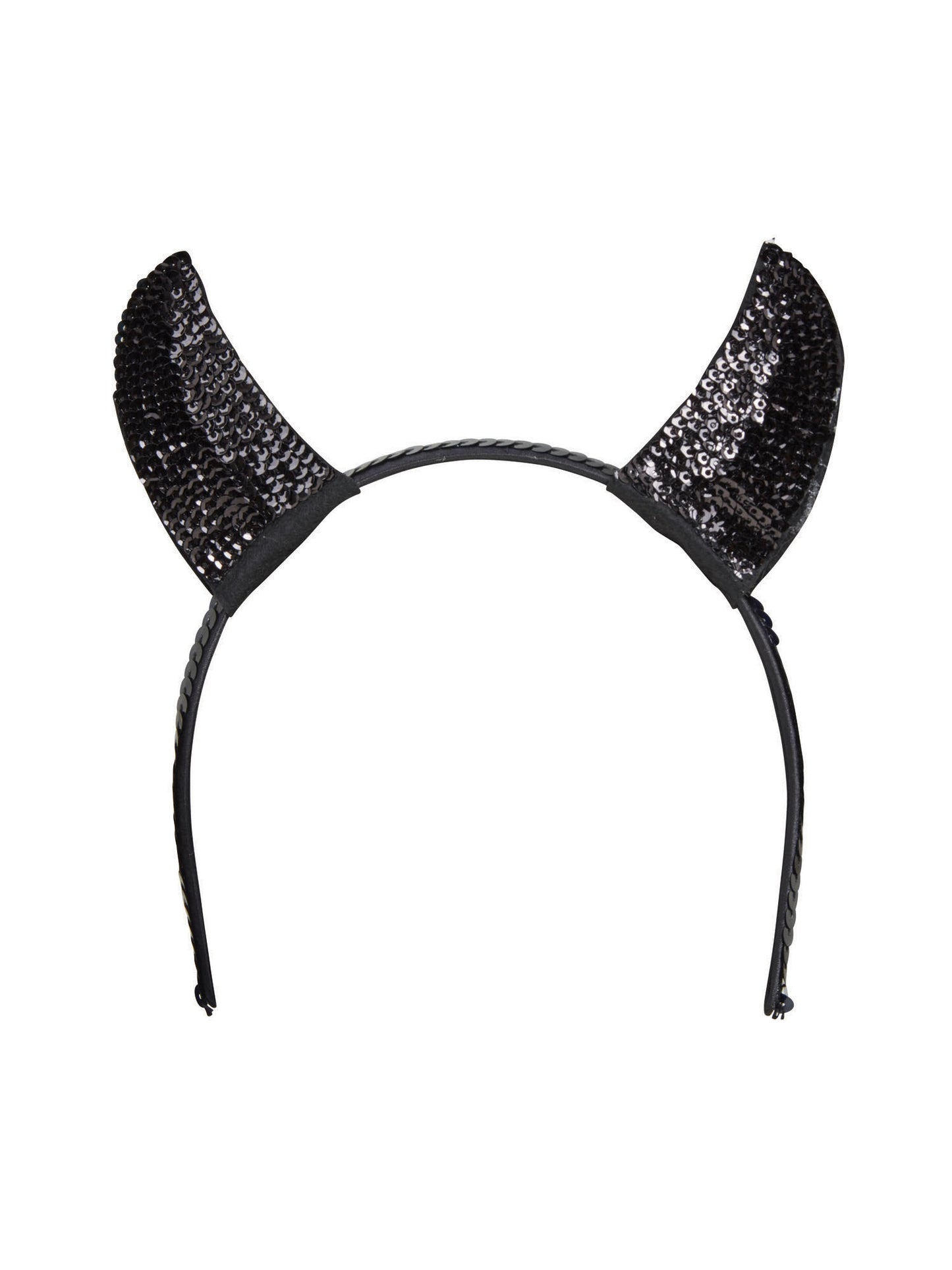 Devil Horns Black Sequin