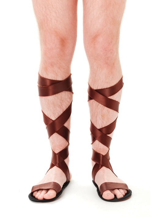 Roman Sandals Adults Warrior Fancy Dress Shoes Greek Roman Accessory