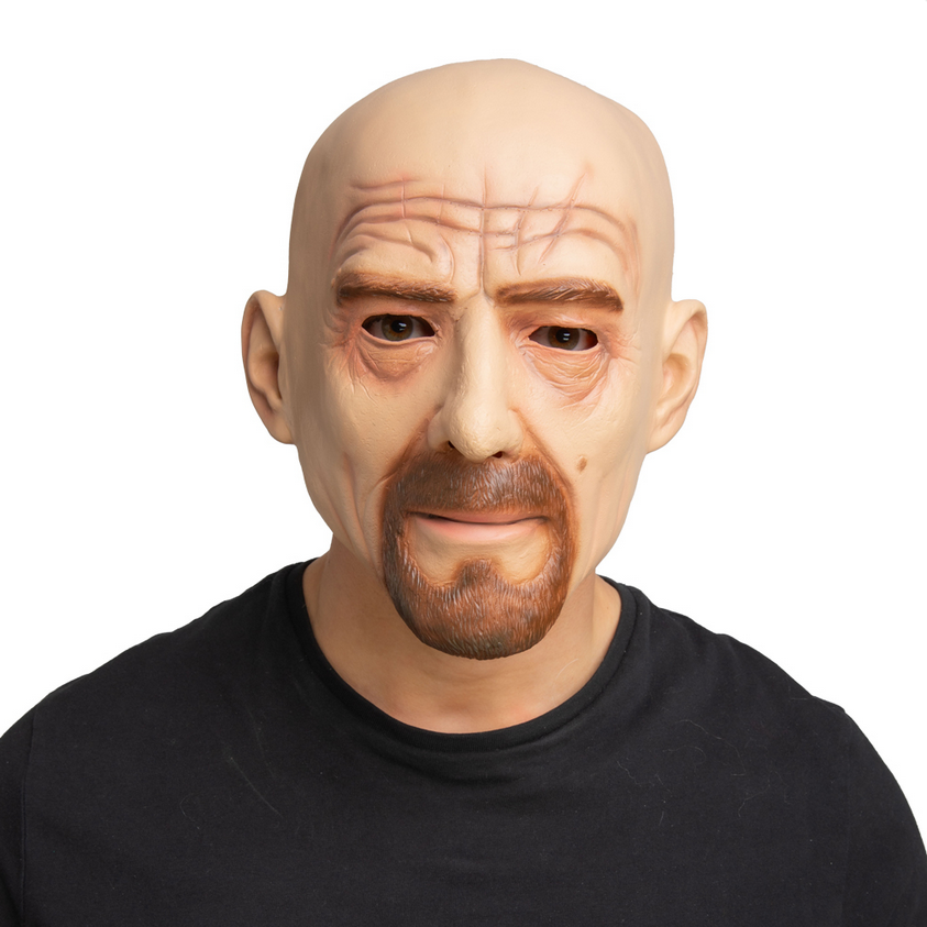 Bearded Bad Man Latex Mask Adults TV Series Fancy Dress Accessory Mens