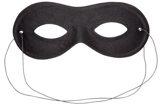 Bandit Mask Adults Halloween Fancy Dress Mask Eyemask Black Mens Ladies