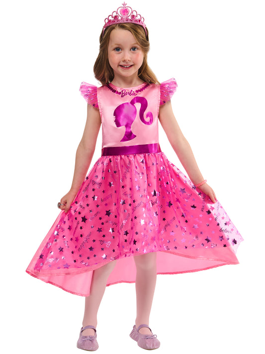 Barbie Dress Up Gift Set Girls Official Fancy Dress Barbie Costume Princess Kids Age 3-4