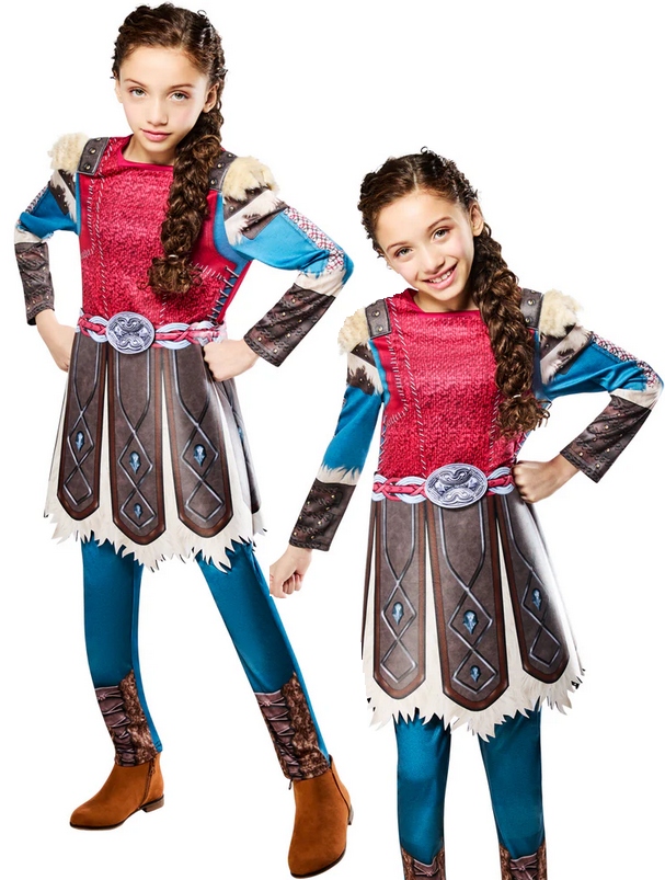 Astrid Battlesuit Costume How To Train Your Dragon Fancy Dress Outfit Age 3-8