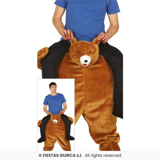 Let Me Go Bear Piggyback Bear Costume With Legs Funny Novelty Fancy Dress
