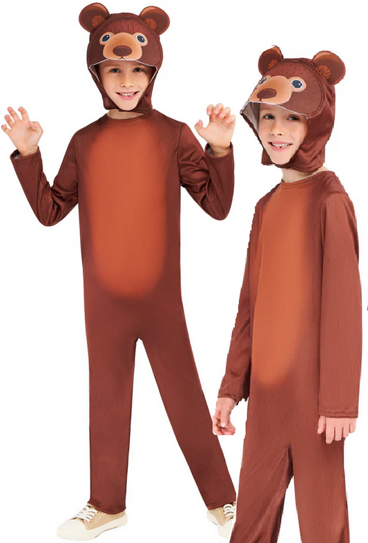 Storybook Bear Costume Book Day Childrens Fancy Dress Outfit Boys Girls Age 3-8