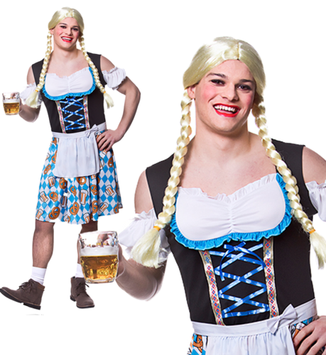 Funny Bavarian Beer Girl