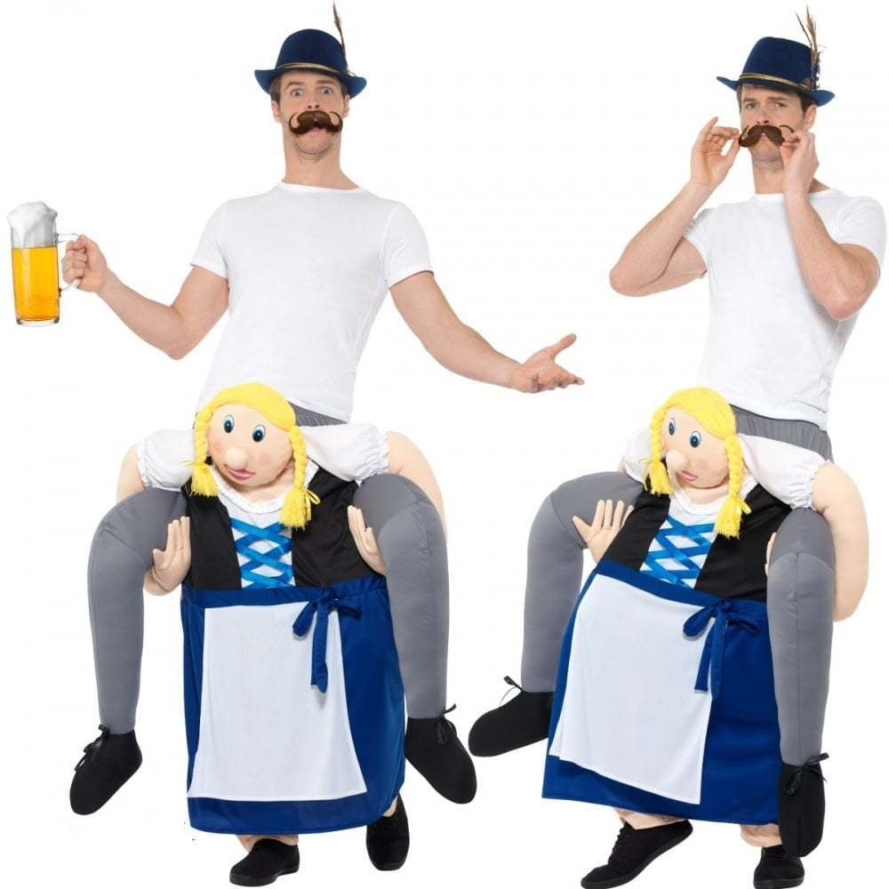 Piggyback Bavarian Beer Maiden Costume