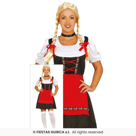 Ladies Beer Wench German Festival Oktoberfest Fancy Dress Costume UK 8-18