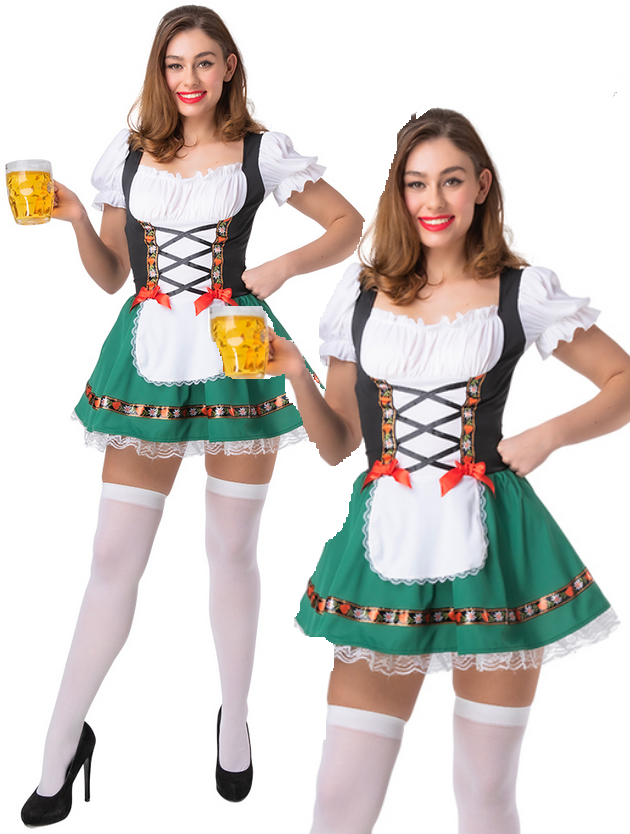 Oktoberfest Beer Girl - Green