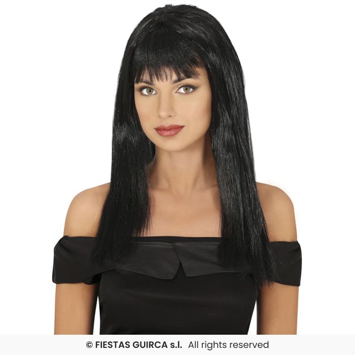 Ladies Long Straight Wig With Fringe Colour Fancy Dress Wig Adults 120gram