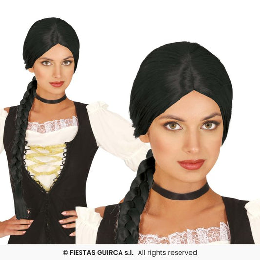 Braid Wig Ladies Fancy Dress Costume Accessory Oktoberfest Beer Maid