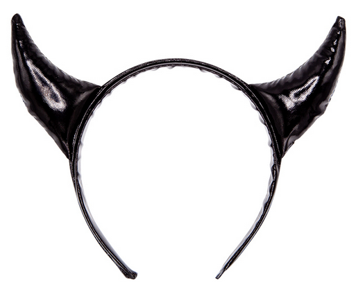 Quality PVC Devil Horns Halloween Devils Fancy Dress Costume Accessory Red Black