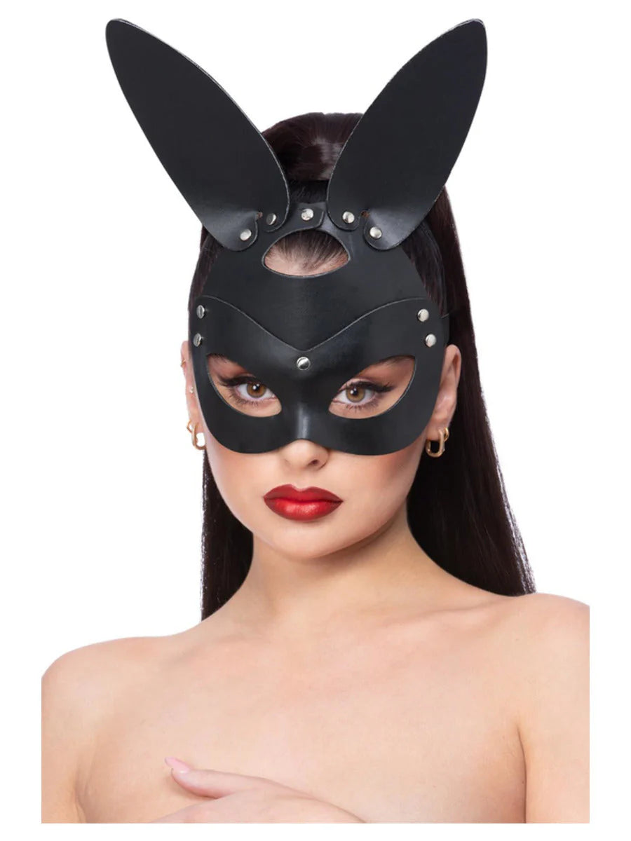 Leather Bunny Mask