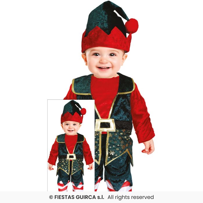 Dark Kids Elfs Outfit Costume Toddlers Little Elf Nativity Play Fancy Dress Boys Girls Age 1-2