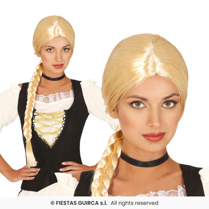 Braid Wig Ladies Fancy Dress Costume Accessory Oktoberfest Beer Maid