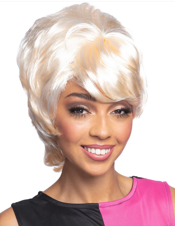 Beehive Wig Auburn Blonde Black 50s 60s 70s Ladies MOD Fancy Dress New