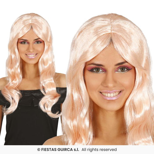 Ladies Long Blonde Wavy Wig Womens Fancy Dress Accessory