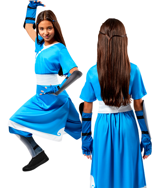 Katara Avatar Kids Costume Film Fancy Dress Outfit TV Book Day Girls