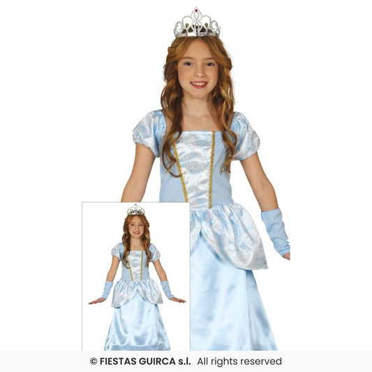 Blue Princess Fairytale Storybook Book Day Girls Fancy Dress Costume Age 3-12