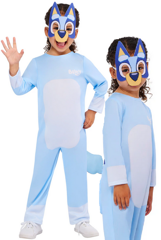 Bluey Costume Toddlers Fancy Dress Outfit Dog Official Book Day Kids Age 2-5