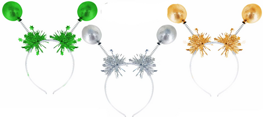 Head Boppers Metallic Fancy Dress Party Prop Photo Booth Tinsel Heapiece