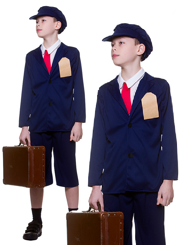 WW2 Evacuee Boy Boys Historical Education Book Day Fancy Dress Costume Age 5-13