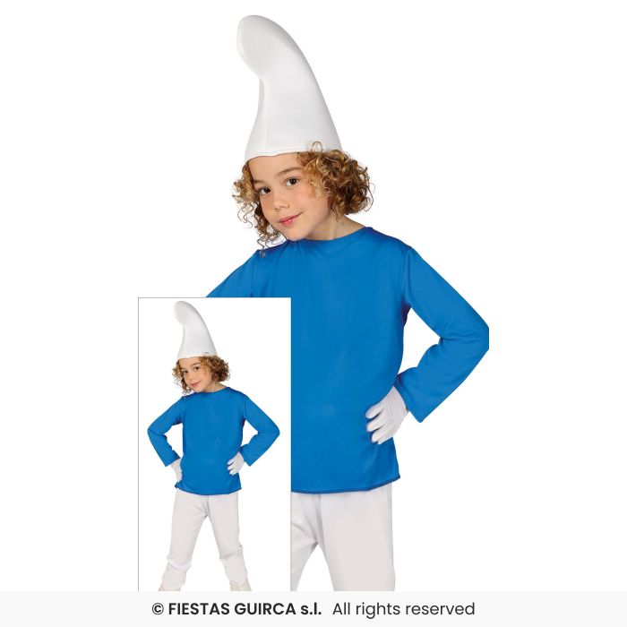 Little Blue Dwarf Boys Kids Childrens Fairytale Book Day Fancy Dress Costume Age 3-12