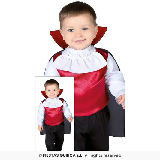 Boys Cute Vampire Fancy Dress Costume Toddlers Dracula Halloween Outfit Age 1-3
