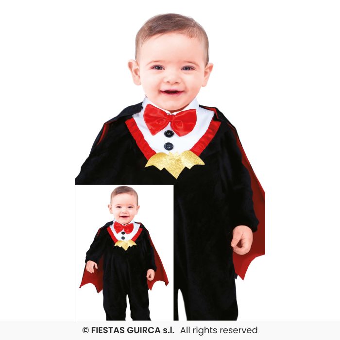 Lil Boys Vampire Fancy Dress Costume Toddlers Dracula Halloween Outfit Age 1-2