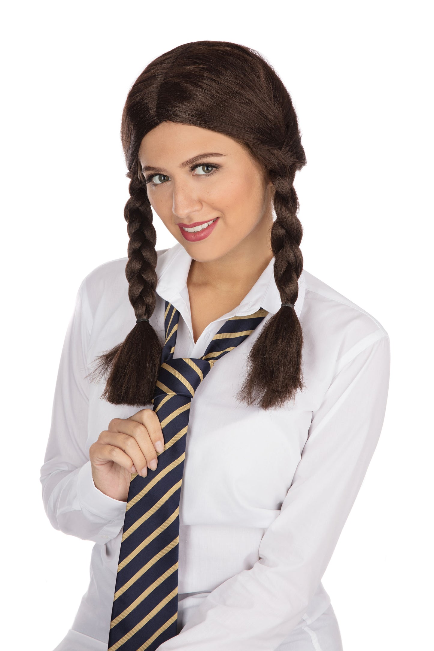 Brown Schoolgirl Wig