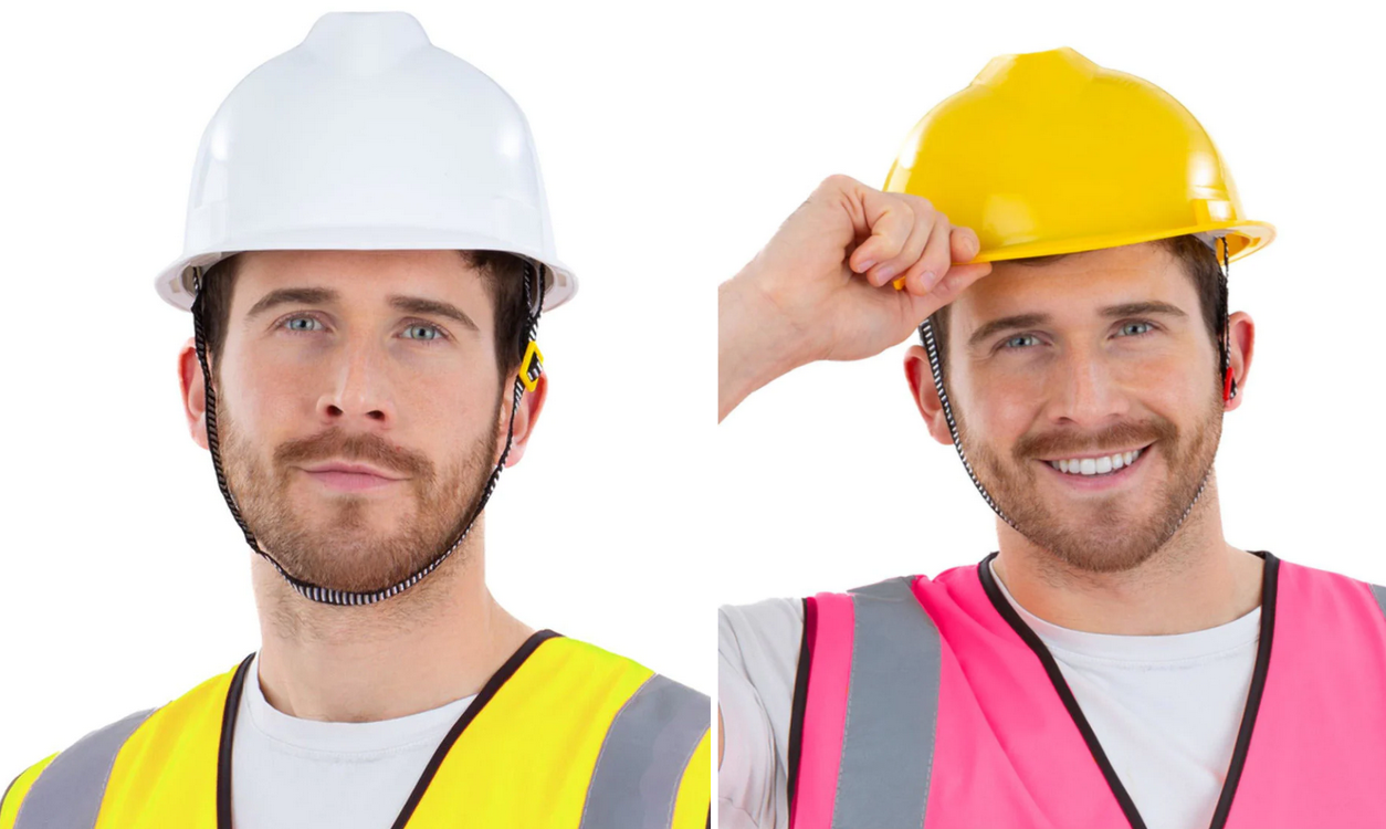 Yellow Builders Hat Adults Fancy Dress Construction Helmet Mens Hard Hat