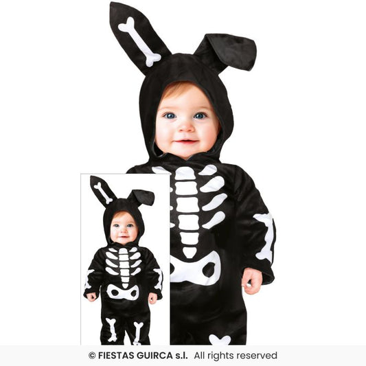 Bunny Skeleton Costume Halloween Bunny Rabbit Toddlers Outfit Boys Girls Age 1-3