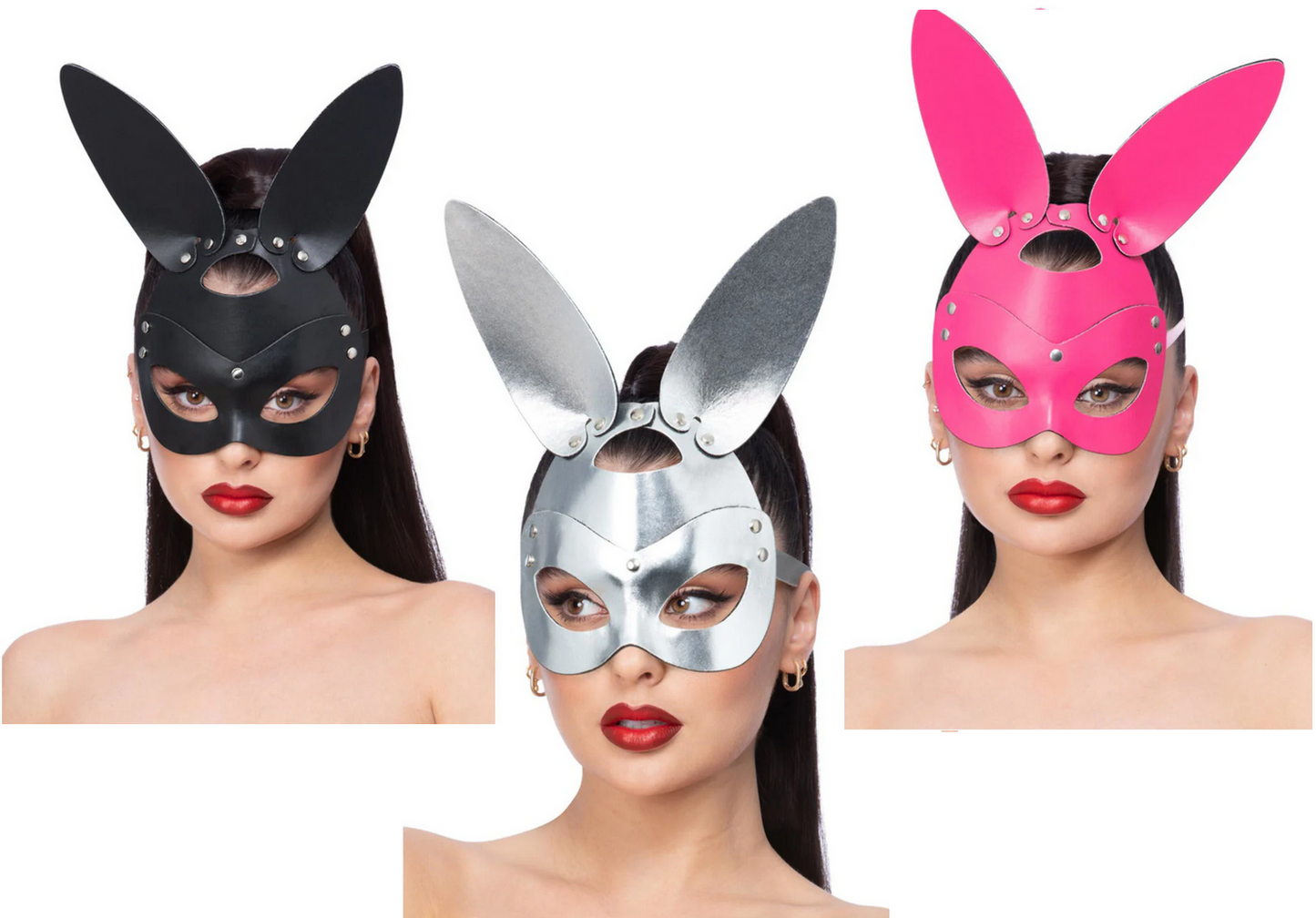 Leather Bunny Mask