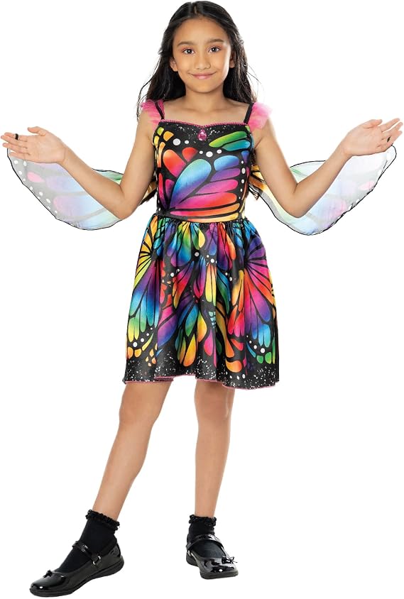 Butterfly Dress Girls Cute Fairy Butterfly Fancy Dress Costume Kids Age 3-4