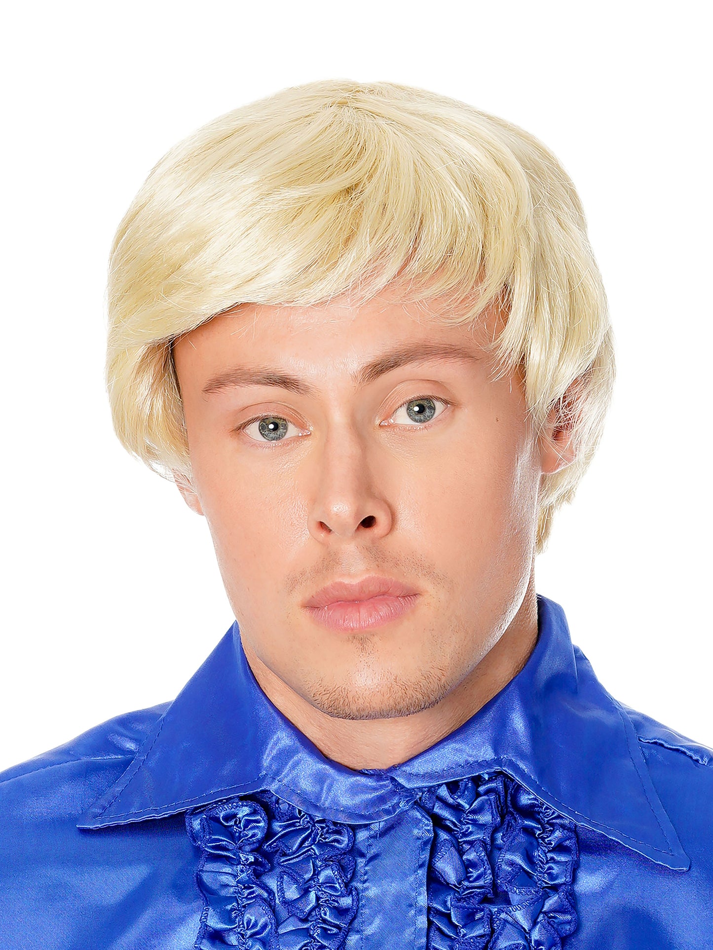 Man's Side Parting Wig Blonde