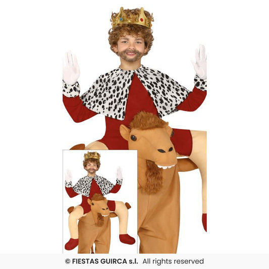 King With Camel Costume Kids Nativity Play Fancy Dress Outfit Ride On Age 5-12