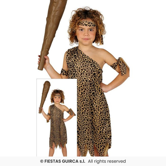Caveman Fancy Dress Costume Book Day Kids Outfit Boys Ancient Historical Age 3-12