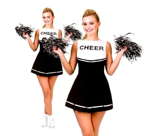 Cheerleader Black White Costume