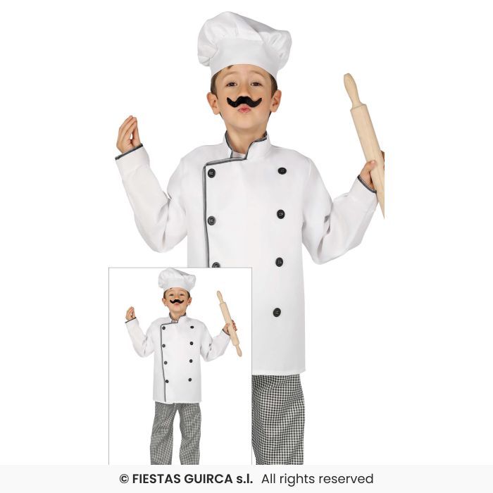 Boys Girls Chef Costume Cooking Occupations Chefs Fancy Dress Outfit Kids Age 3-12