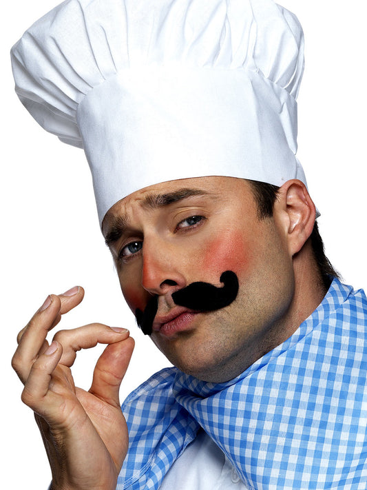 Adult Chef Cooks Hat Kitchen Hand White Fancy Dress Accessory Mens Ladies