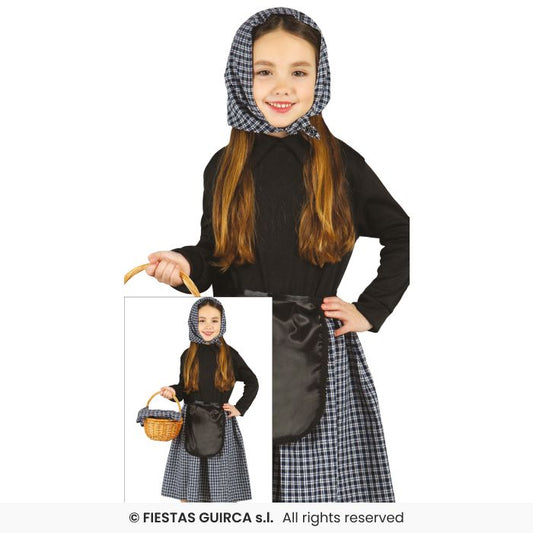 Christmas Chestnut Seller Costume Kids Nativity Fancy Dress Outfit Age 3-12