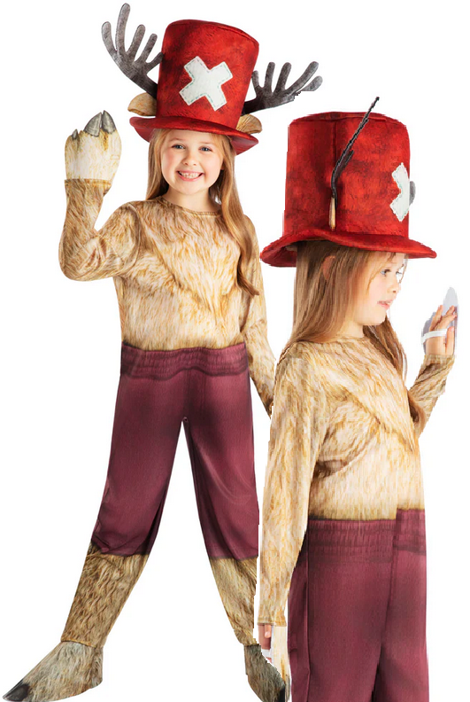 Tony Tony Chopper Seven Seas Official Kids Fancy Dress Costume Age 5-12 Years