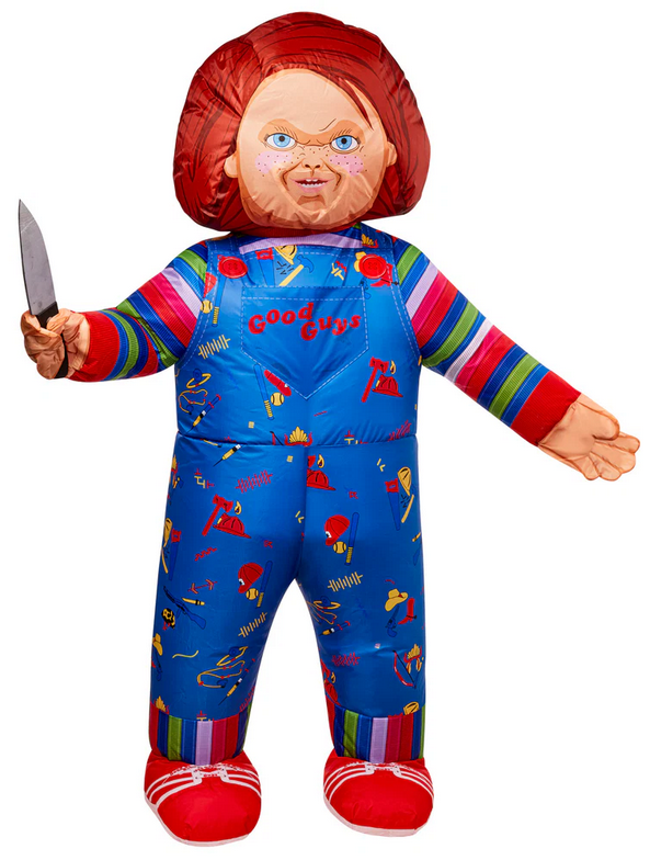 Inflatable Chucky Official Childs Play Chucky Doll Fancy Dress Costume Adults