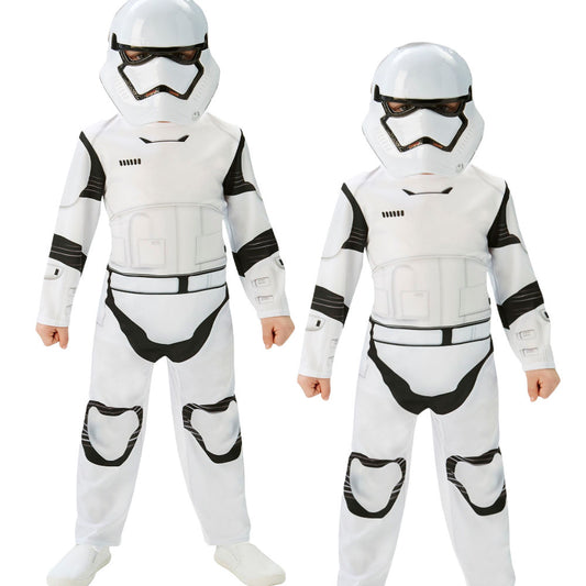 Ep7 Stormtrooper Classic Child Star Wars Costume Dress Fancy Force Awakens New