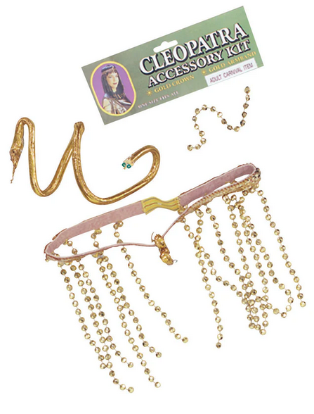Cleopatra Set Adults Egyptian Jewellery Fancy Dress Costume Accessory Gold