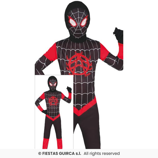 Climber Hero Spider Superhero Fancy Dress Costume Movie Star Bodysuit Age 3-12