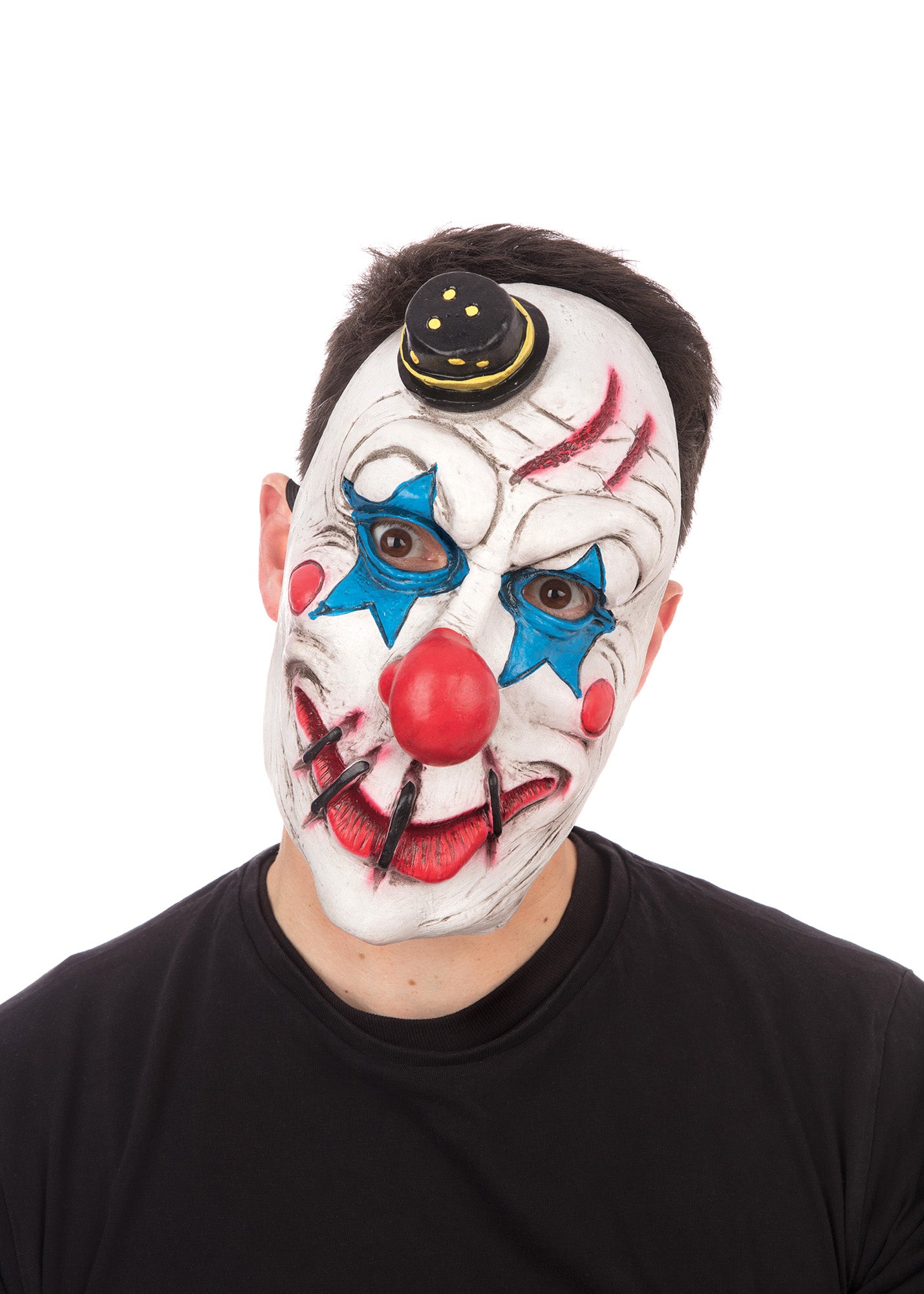 Top Hat Horror Clown Face Mask