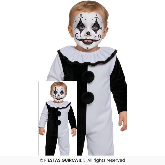 Terrorific Clown Toddlers Fancy Dress Costume Halloween Clowns Outfit Age 1-3