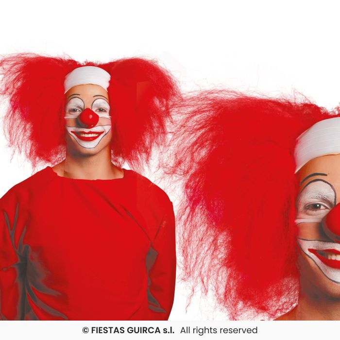 Clown Bald Cap Red Clowns With With Bald Head Horror Halloween Fancy Dress
