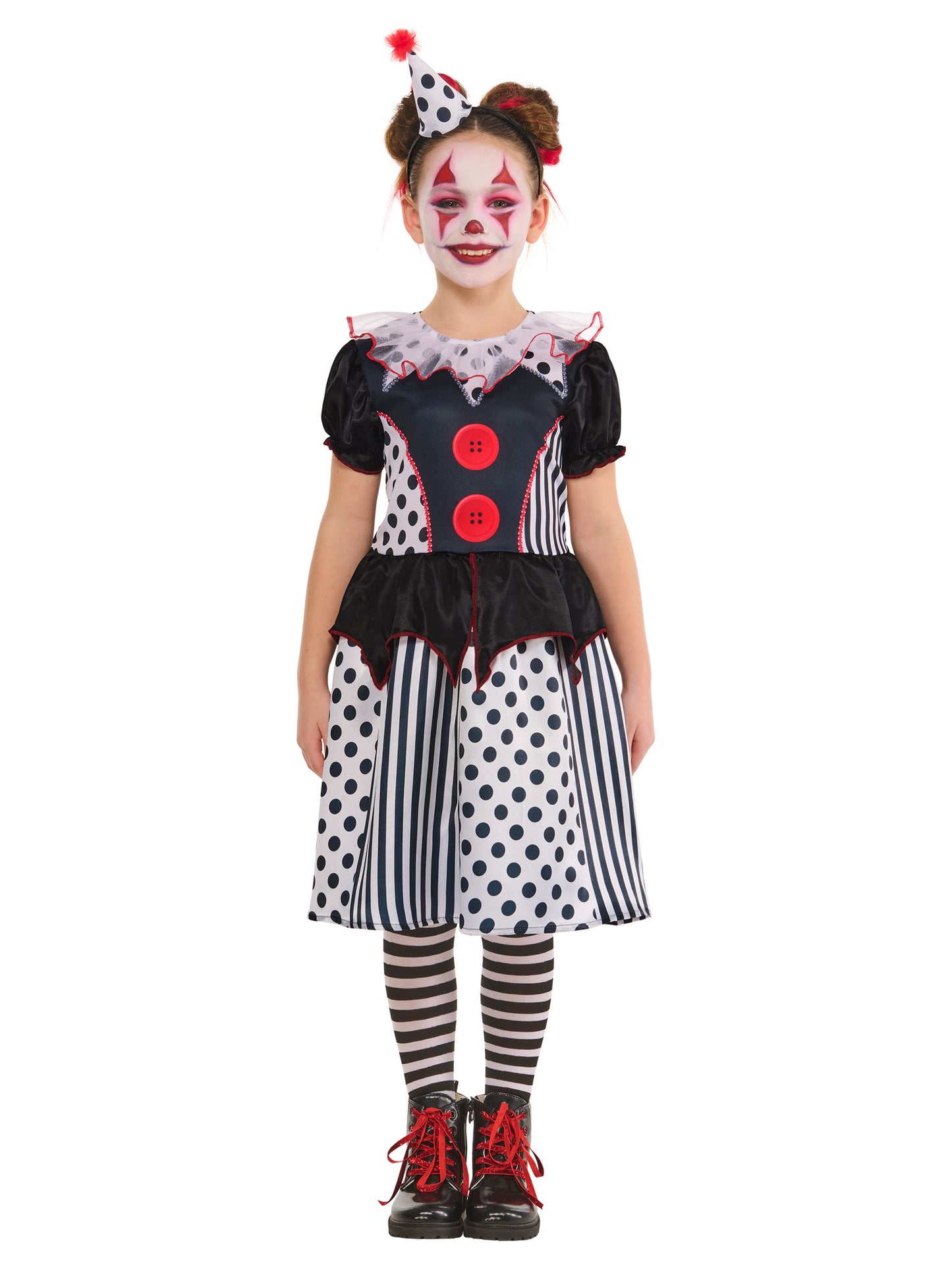 Monochrome Clown Dress