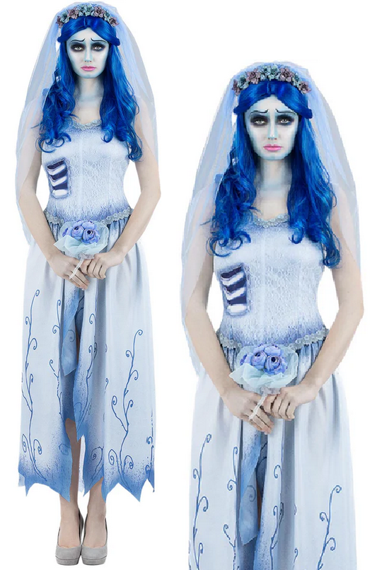 Corpse Bride Emily Womens Costume Adults Halloween Fancy Dress Licensed